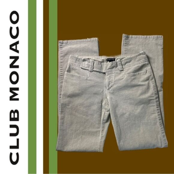 Club Monaco Women’s Boot Cut Light Tan Corduroys -‎ Size 4 - Picture 1 of 2